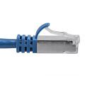 Cat7 26AWG Blindé SFTP Ethernet Câble de raccordement réseau 7FT Bleu